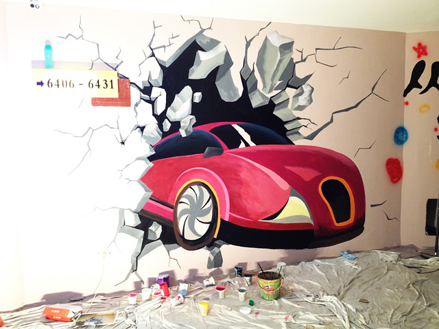 南昌小畫家墻繪工作室:墻繪,手繪墻,3D立體畫